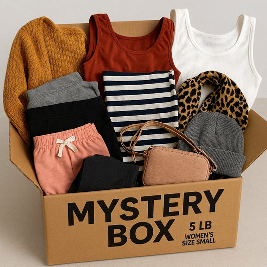 Reseller Filler Inventory Pre Owned Women Small Mystery Box– Approx. 5 lbs