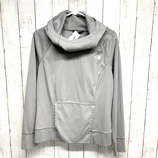The North Face Hoodie Small Gray Mock Neck Athletic Lightweight Sweatshirt
