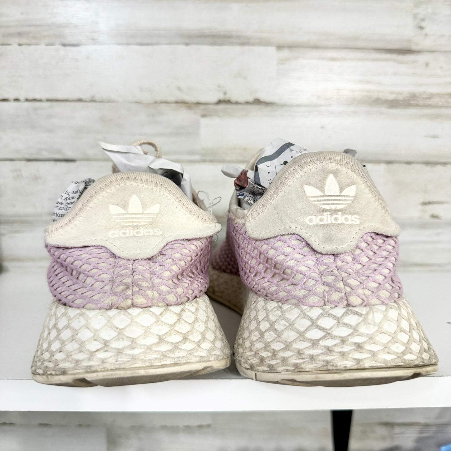 Adidas Originals Womens Deerupt Athletic Sneakers Linen Lilac Purple B37600 SZ 9