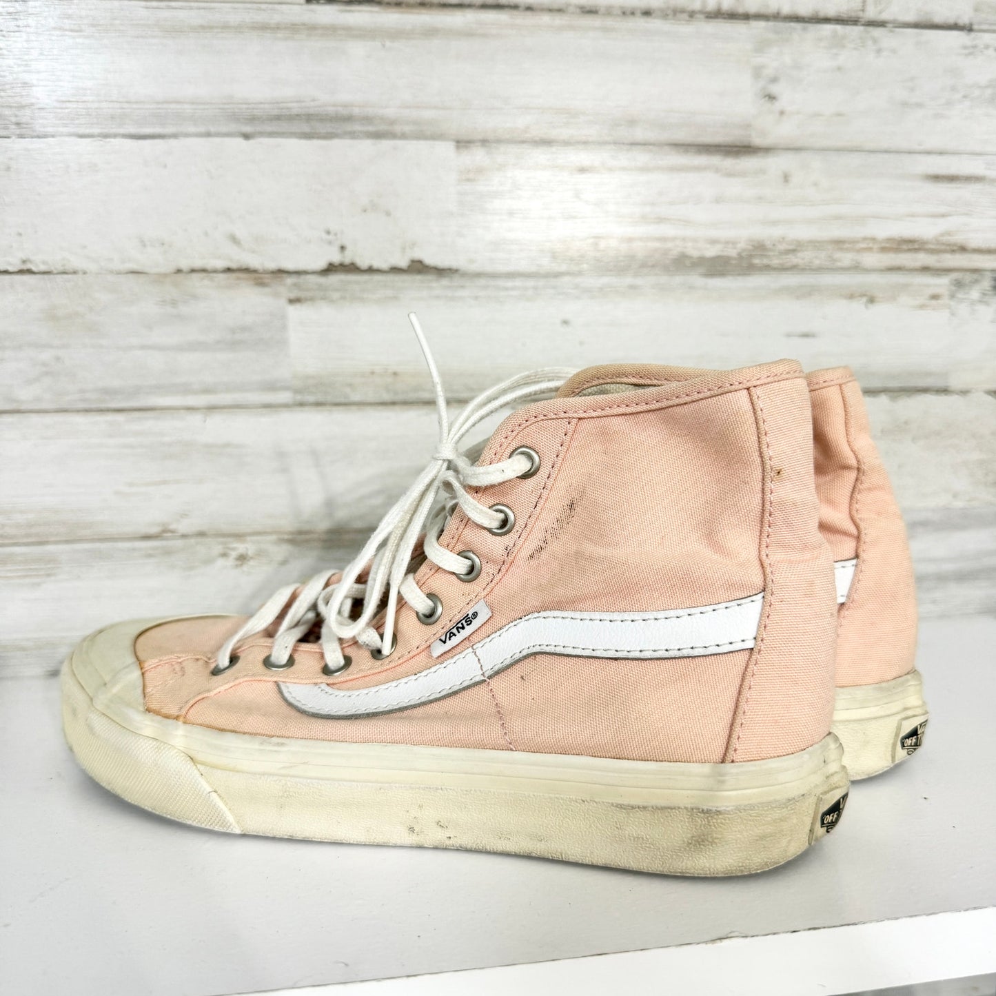Vans Shoes Black Ball Hi SF Tropical Peach Salmon Skateboard Sneakers Size 6.5