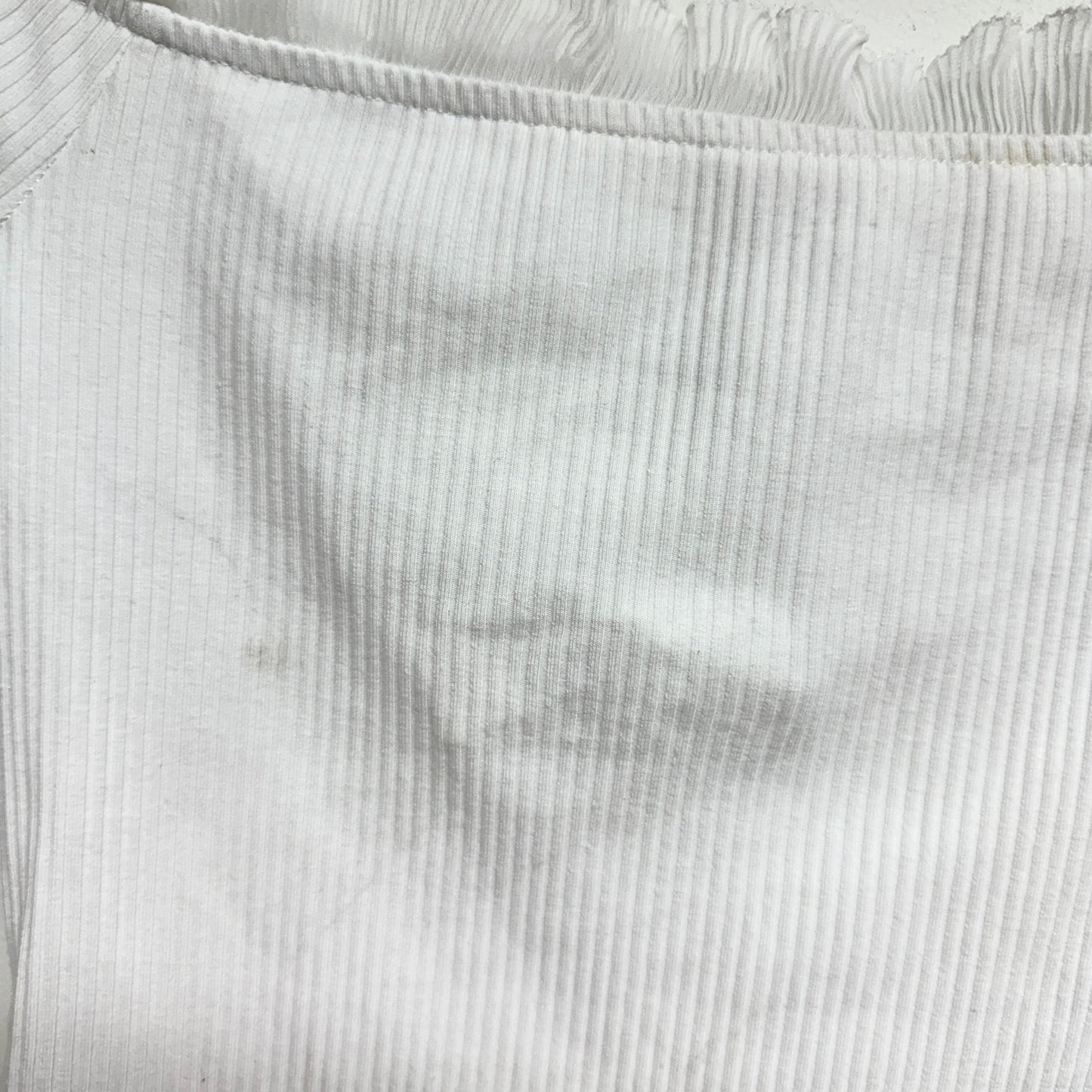 By The Way Women White Off Shoulder Long Sleeve Crop Top Size Small