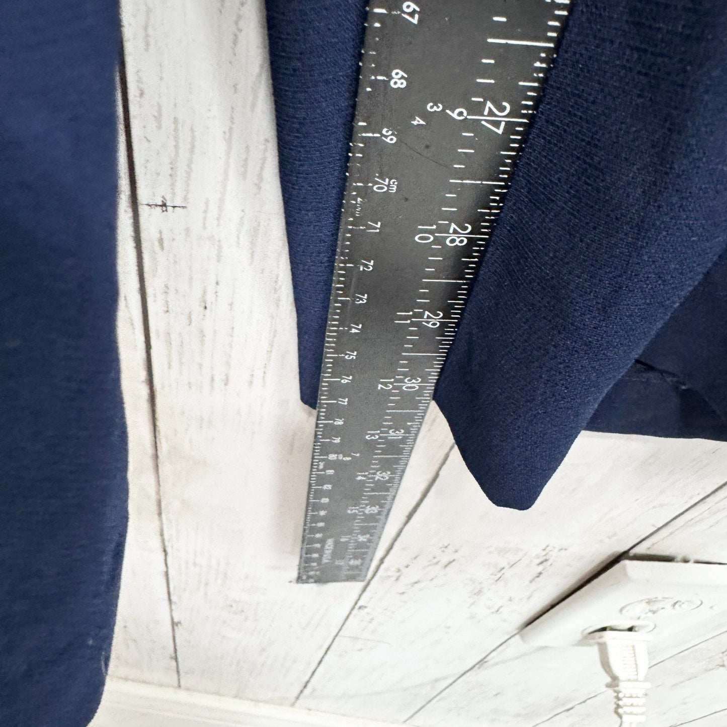 Connie Howard Pants Women Size 18 Navy Blue Pleated Front Trousers Pockets Zip
