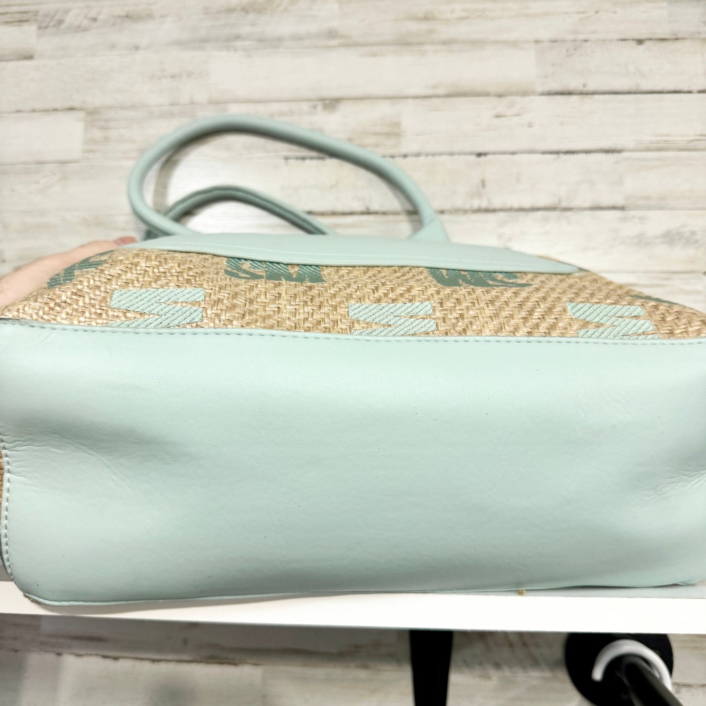 Steve Madden Women Teal Summer Oversized Large Tote Bag