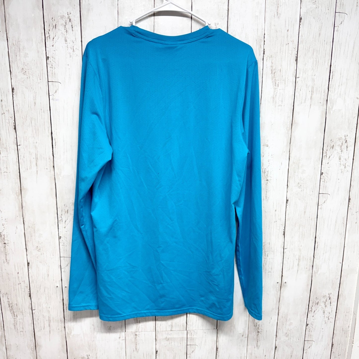 Gymshark Top Men Size Medium Blue Crewneck Classic Fit Long Sleeve Shirt Casual