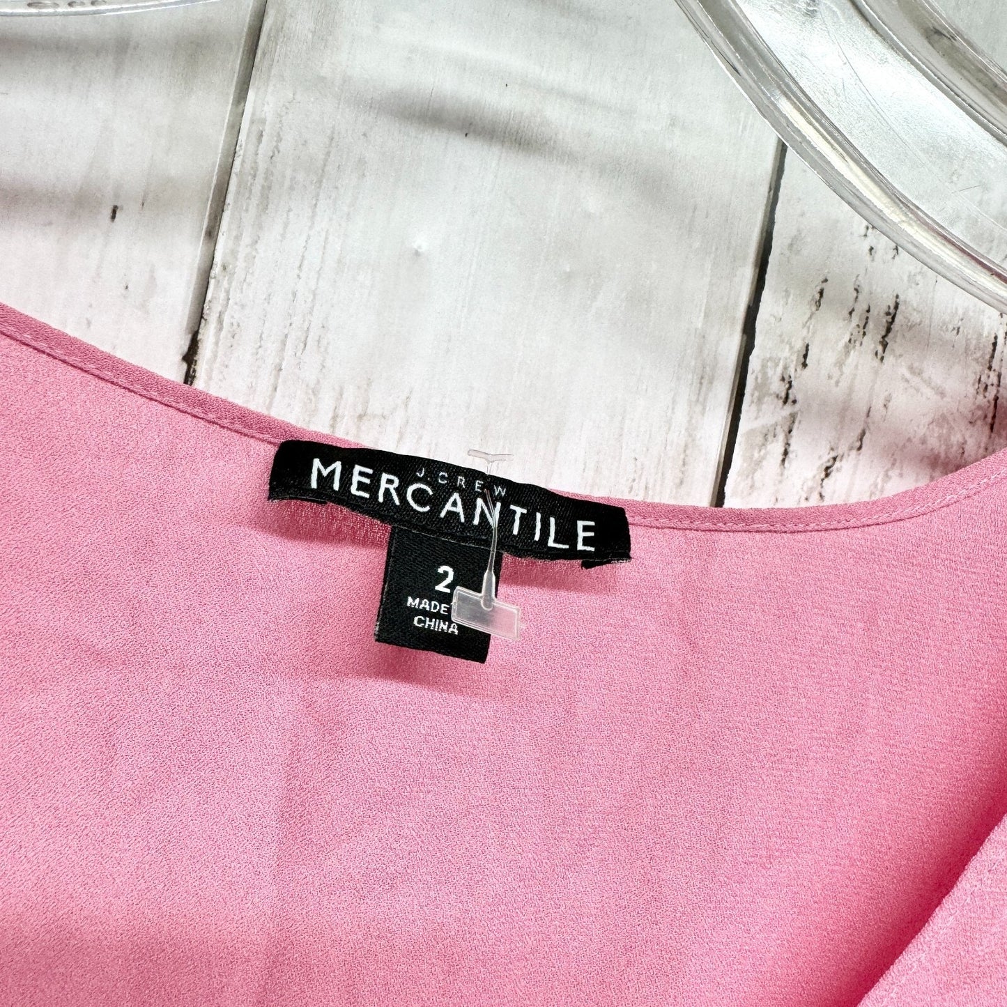 J.CREW Tank Top Women Size 2 Sleeveless Round Neck Hot Pink 100% Polyester