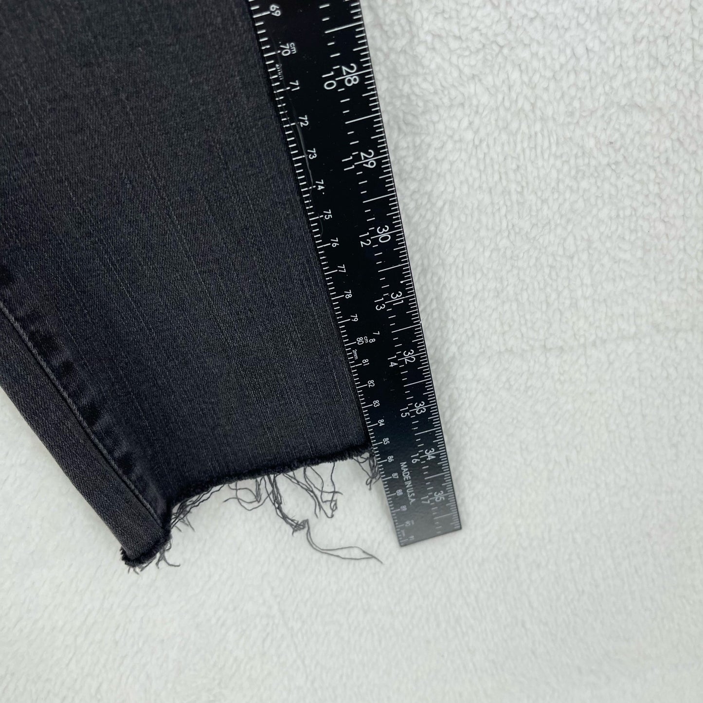 Madewell Women 9" High Rise Skinny Jeans Black Skinny Jeans Size 24
