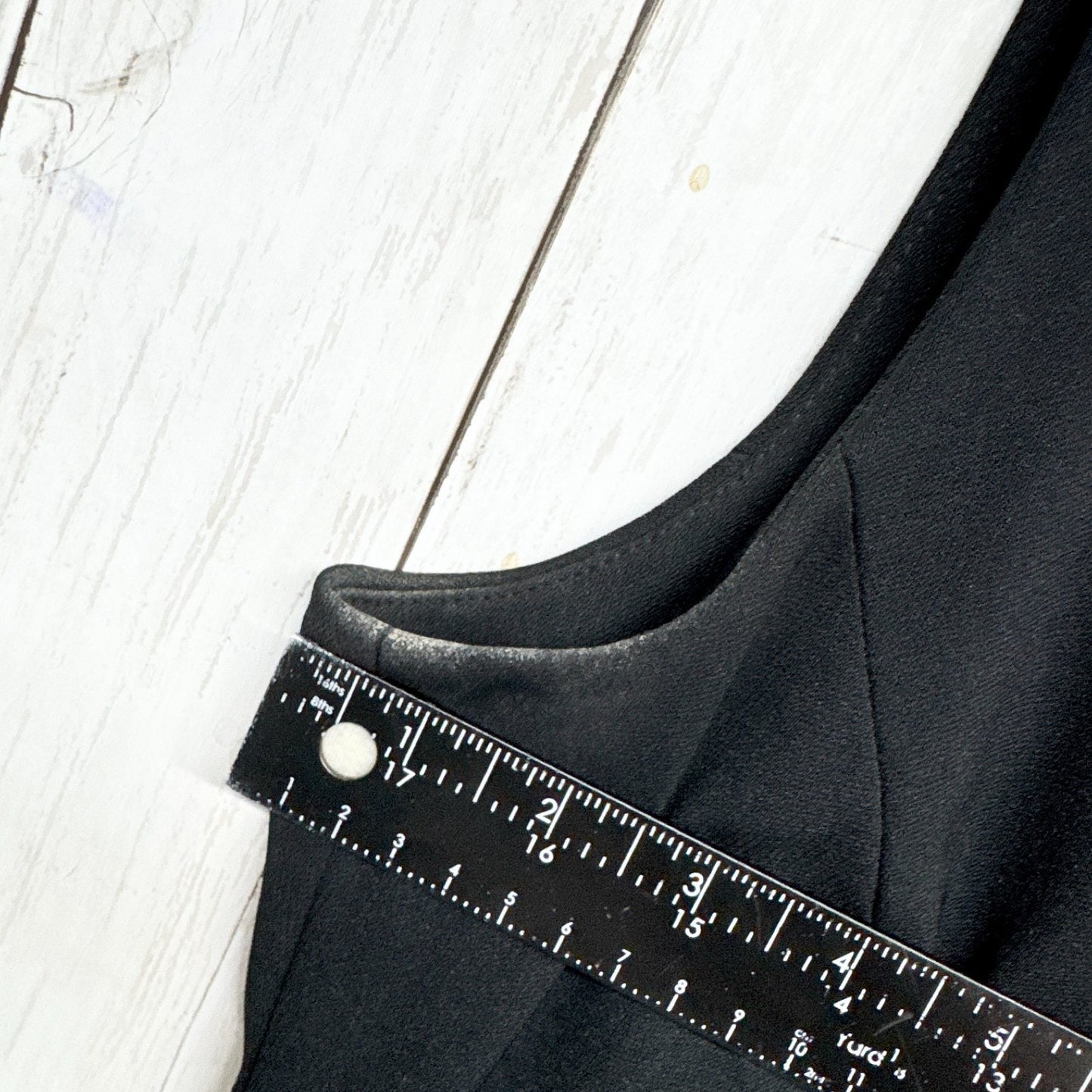 Amanda Smith Dress Women Size 8 Black Sleeveless Sheath Mini Zip Back Business