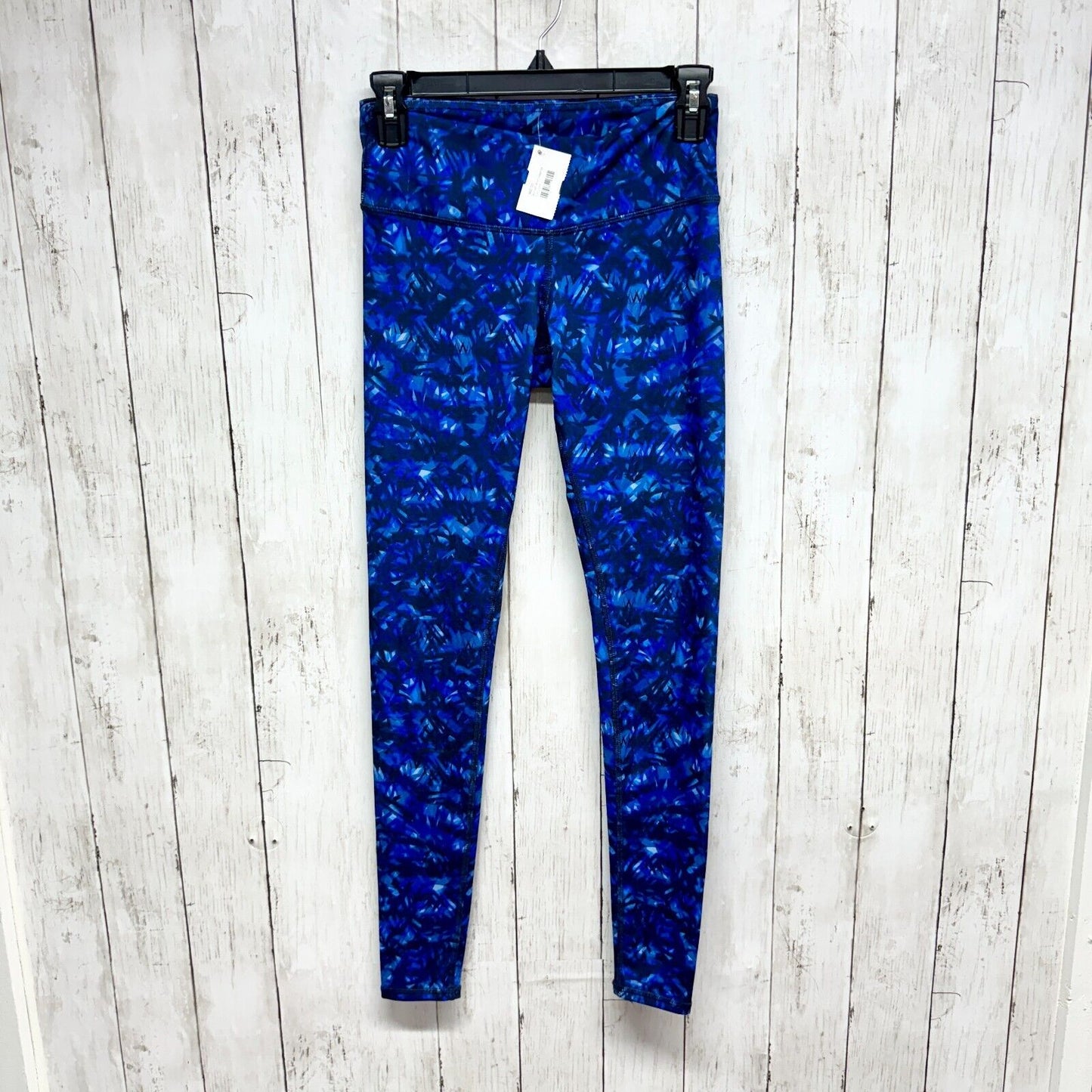 ALO Leggings Women XXS Airbrush Kaleidoscope Blue Ankle High Waisted Athletic
