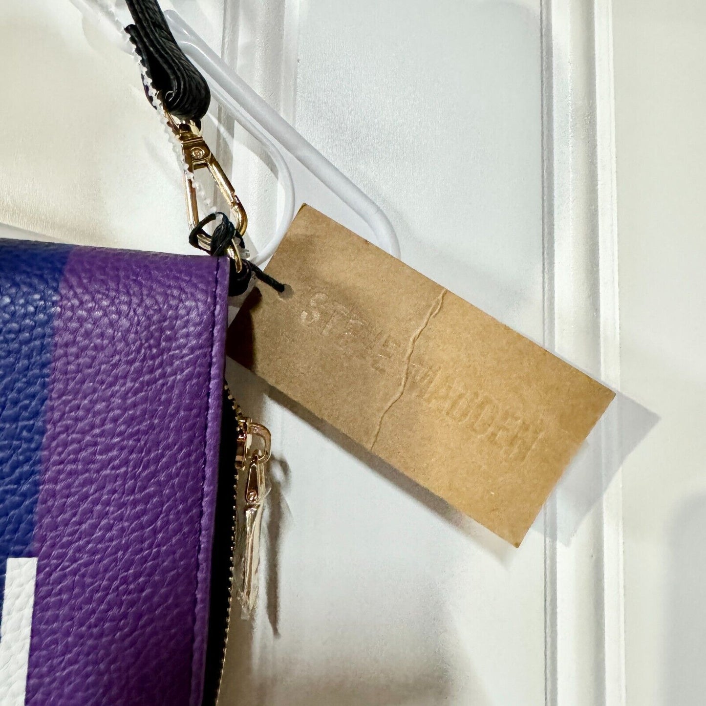 Steve Madden Rainbow Blaurie Logo Front Flap Crossbody Purse Women Handbag