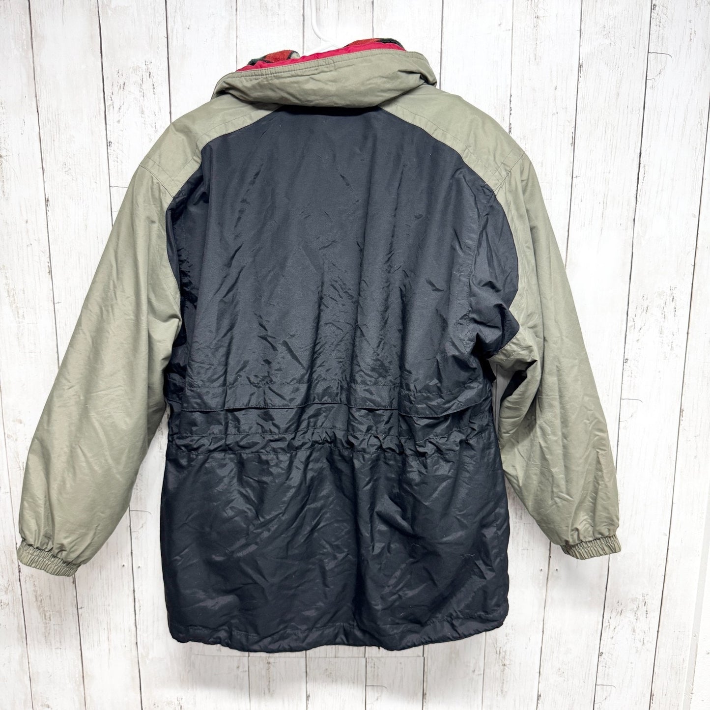 Vtg Obermeyer Jacket Juniors Size 16 Black Beige Arrowhead Ski Snowboard Coat