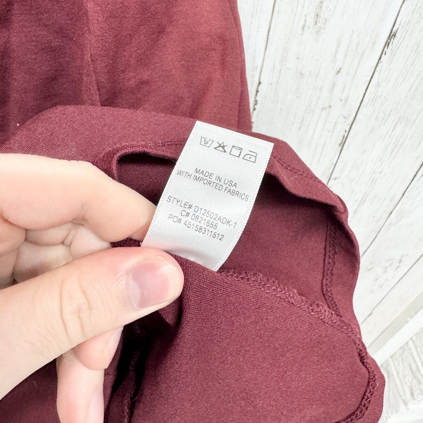 Lulus Dress Women Size Medium Short Sleeve Mini Zip Back Maroon Business Evening