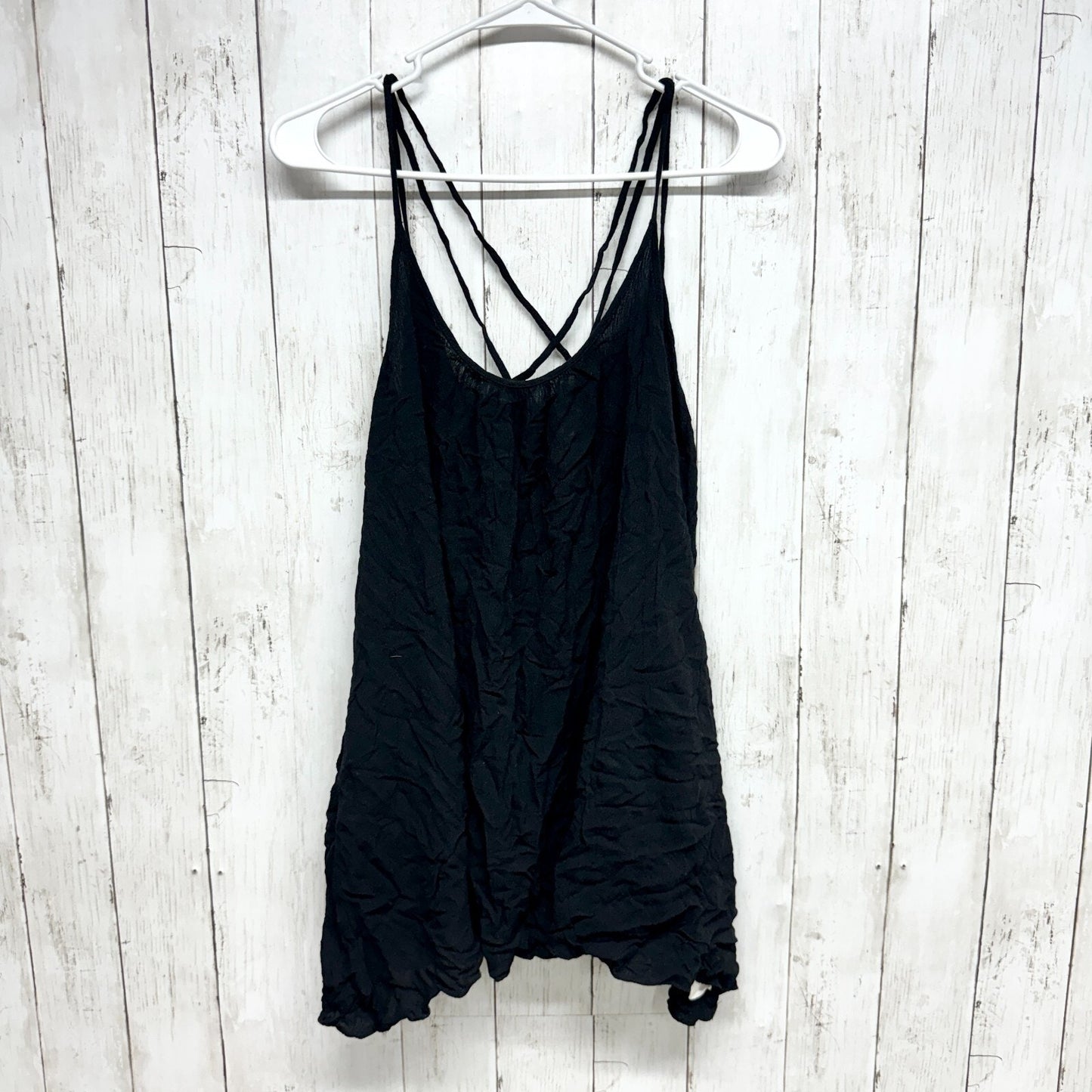 Elan Top Women Size Small Black Tank Crossback Flowy Summer Everyday Lightweight