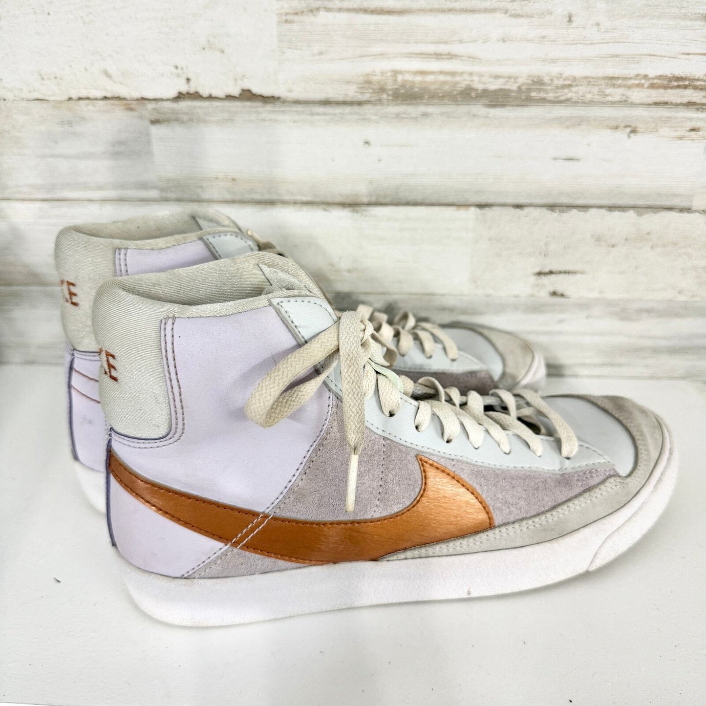 NIKE Sneaker Youth Size 6.5 Mid 77 Barley Grape Metallic Copper DQ6084 500