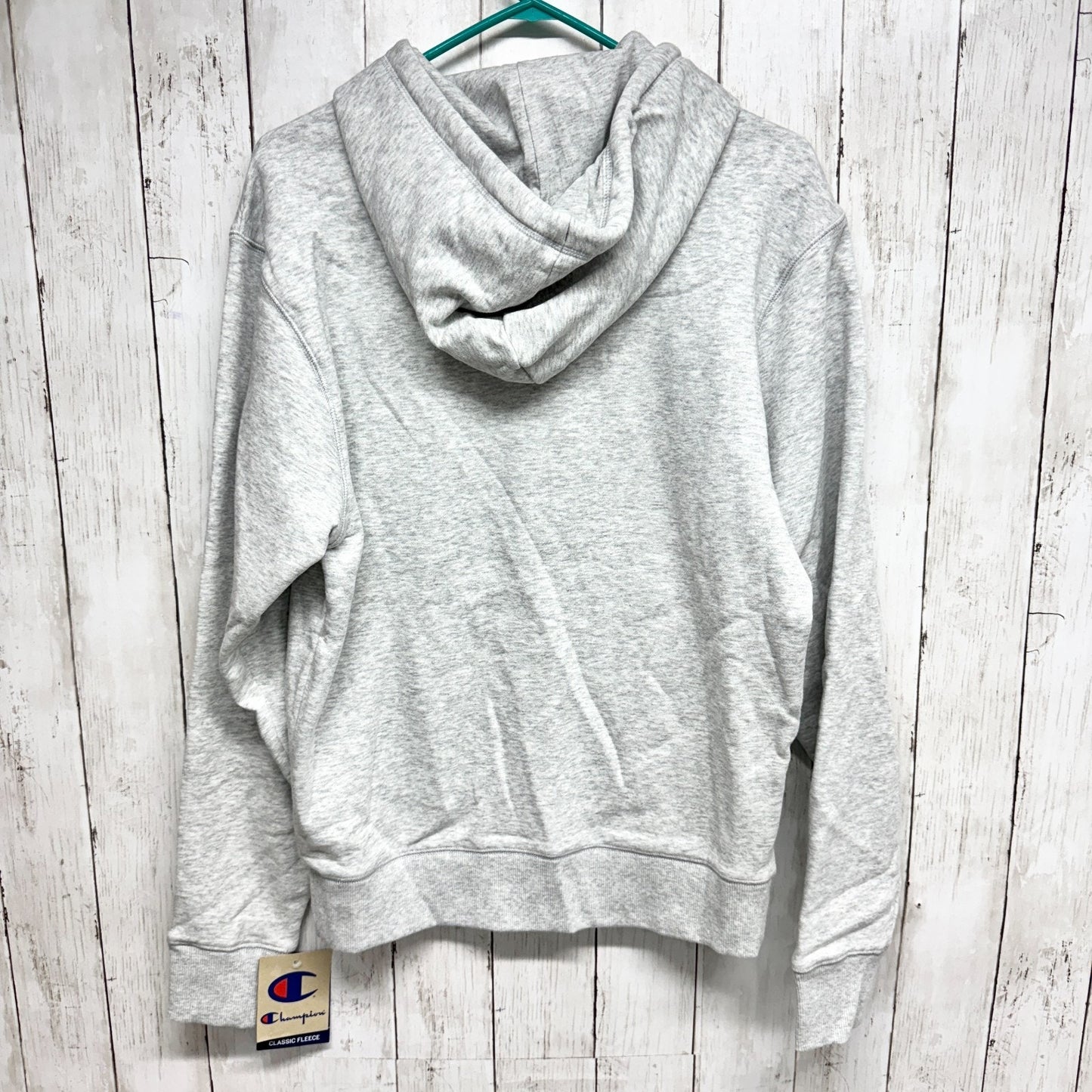 Champion Sweater Unisex Size Small Gray Classic Fleece Hooded Sweatshirt NWT