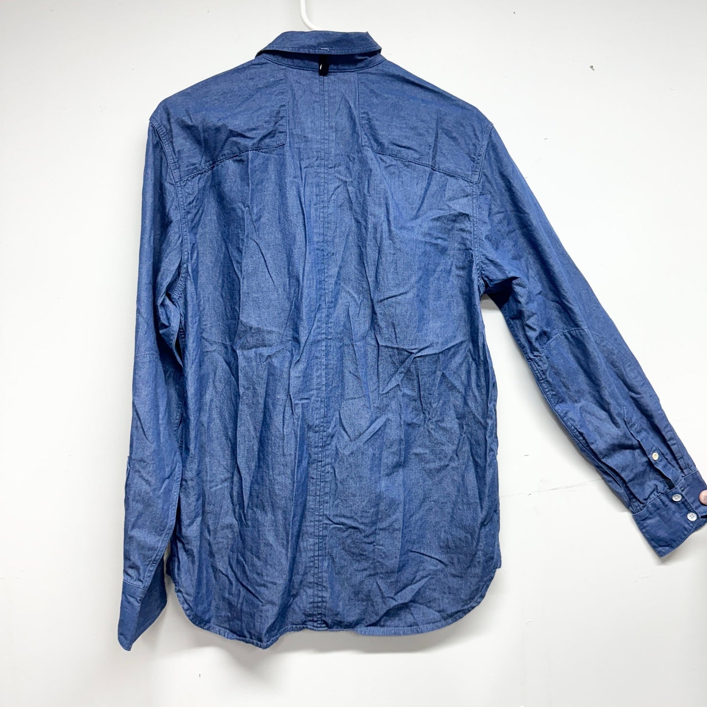 Rag & Bone Mens Denim Blue Long Sleeve Button Down Shirt Size Medium