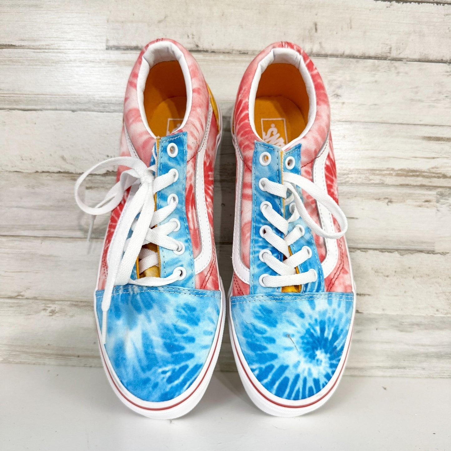 Vans Shoes Unisex Junior Size 6 Classic Old Skool Tie Dye Block Skate Sneakers