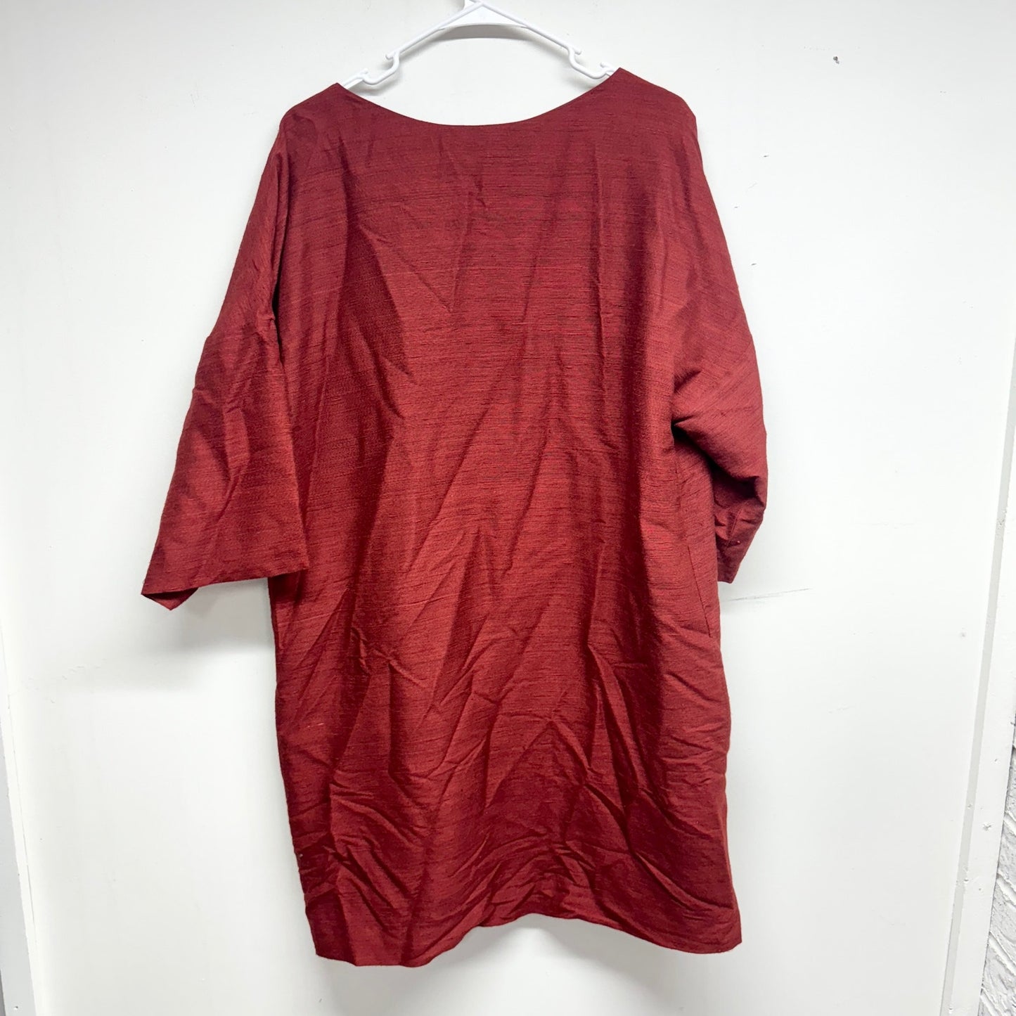KAAREM Women Phoenix 3/4 Sleeve Boatneck Silk Mini Dress Size Small
