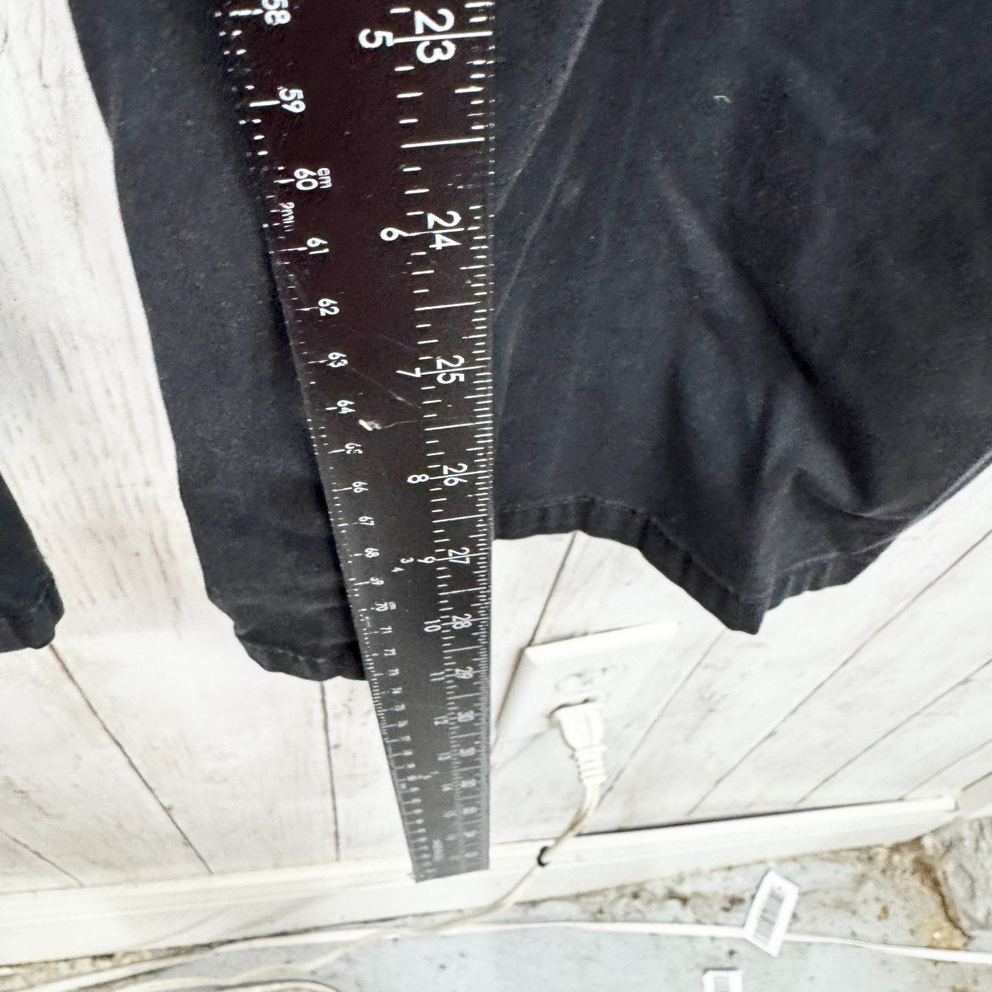 Anne Klein Pants Women Size 16 Black Stretch High Rise Straight Jeans Pockets