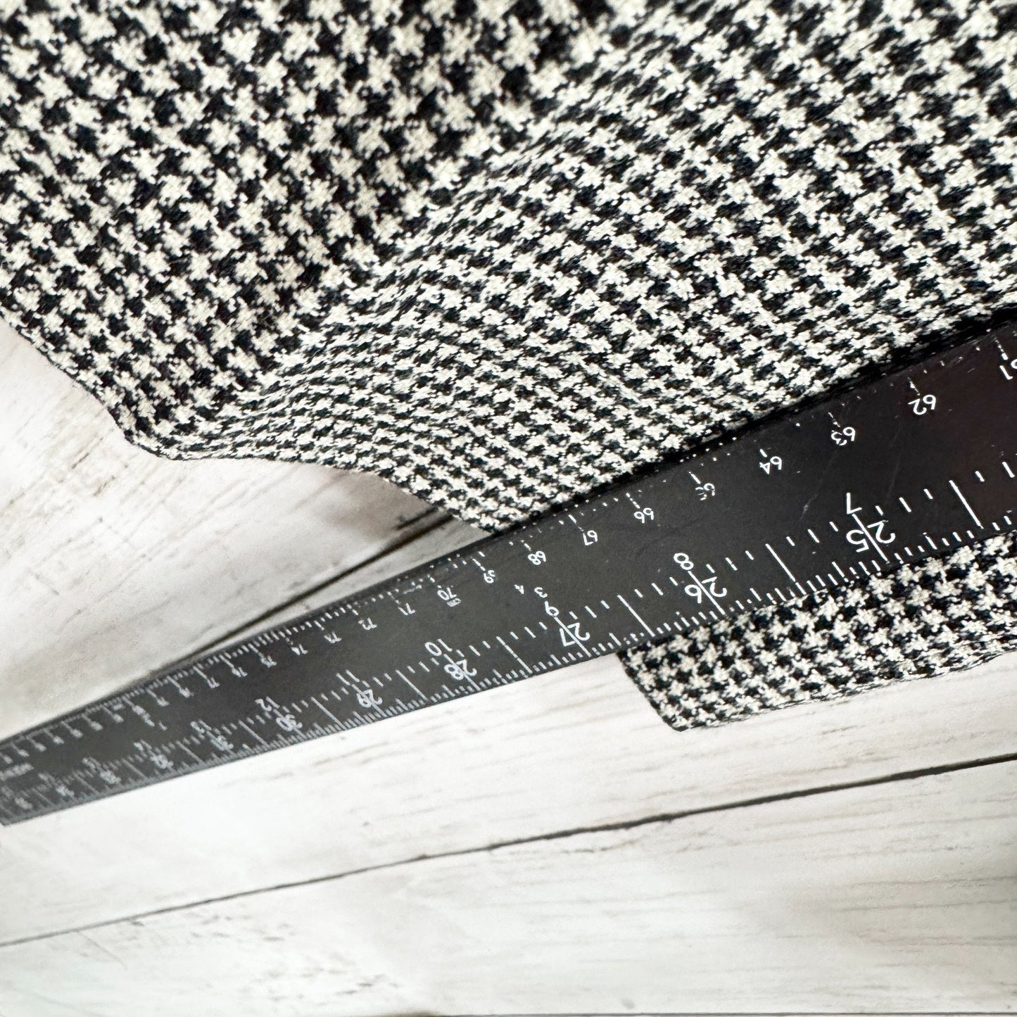 Vintage Giorgio Sant' Angelo Trousers Black White Houndstooth Pattern Pure Wool