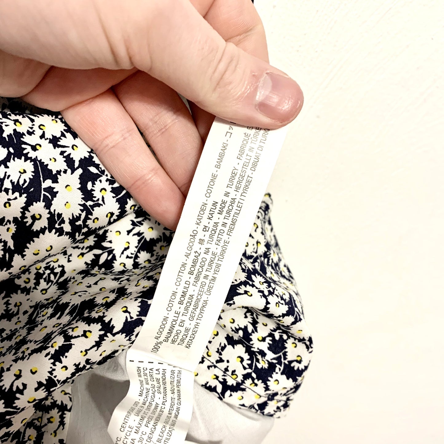 ZARA DRESS WOMEN Size XS Ruffle Deep V-Back Daisy Floral Mini Dress