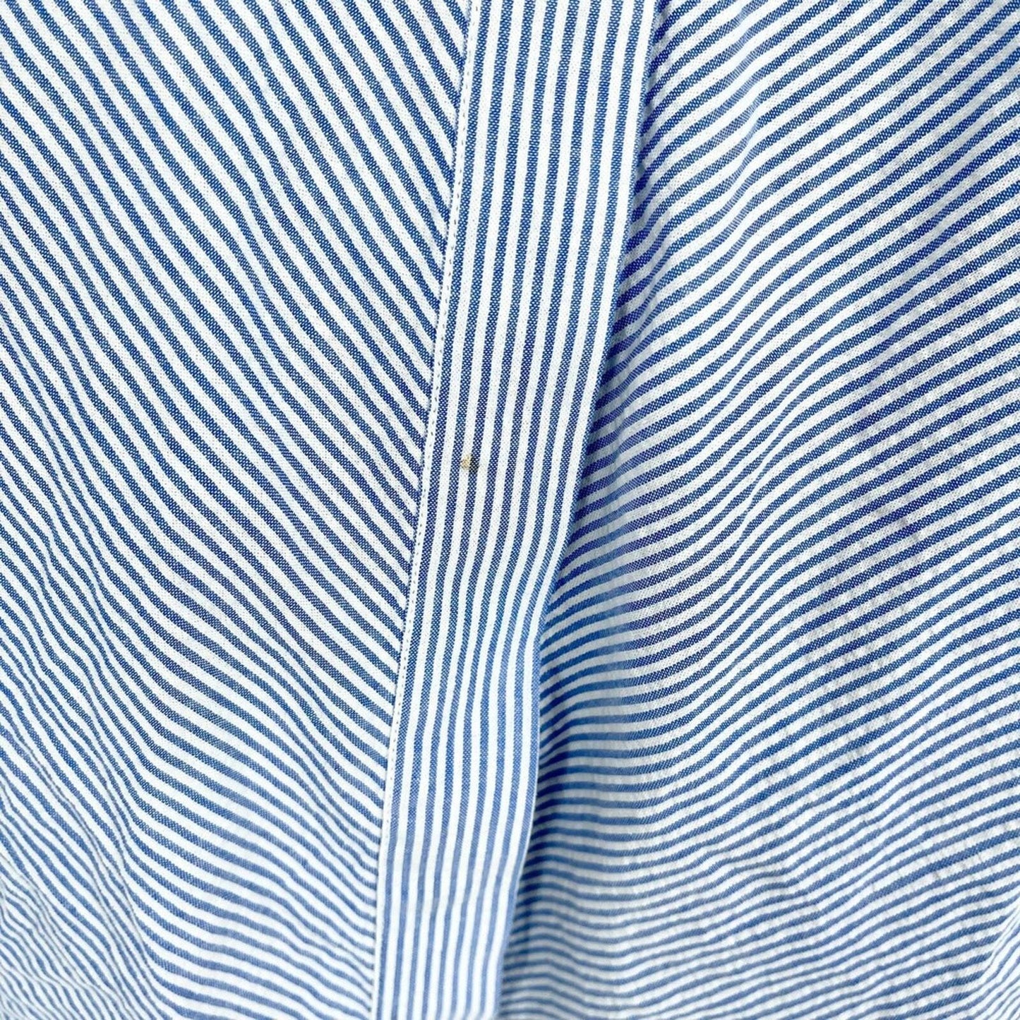 AllSaints Dress Women Size Small Mini Button Down Blue & White Striped Nautical