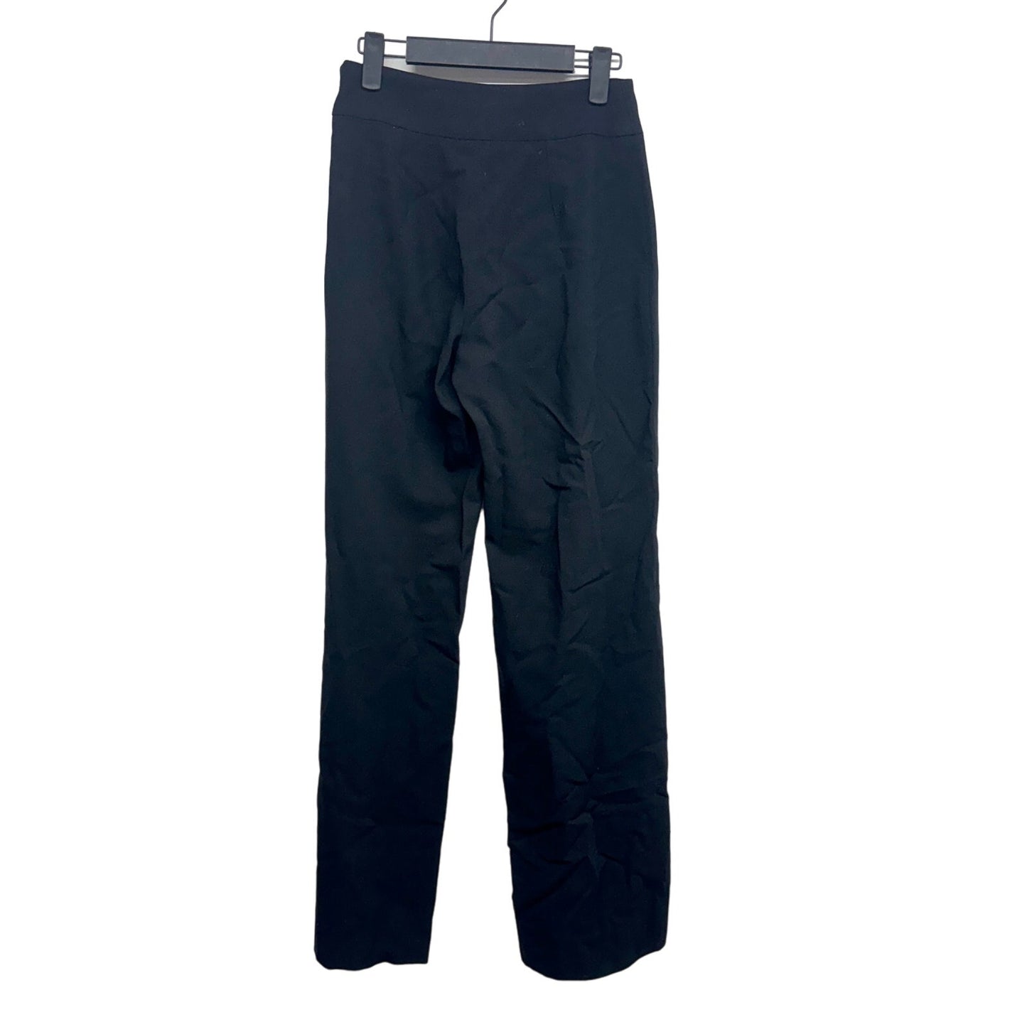 ARMANI COLLEZIONI Women Pants Black Crepe Wide Leg Dress Trouser Size 2