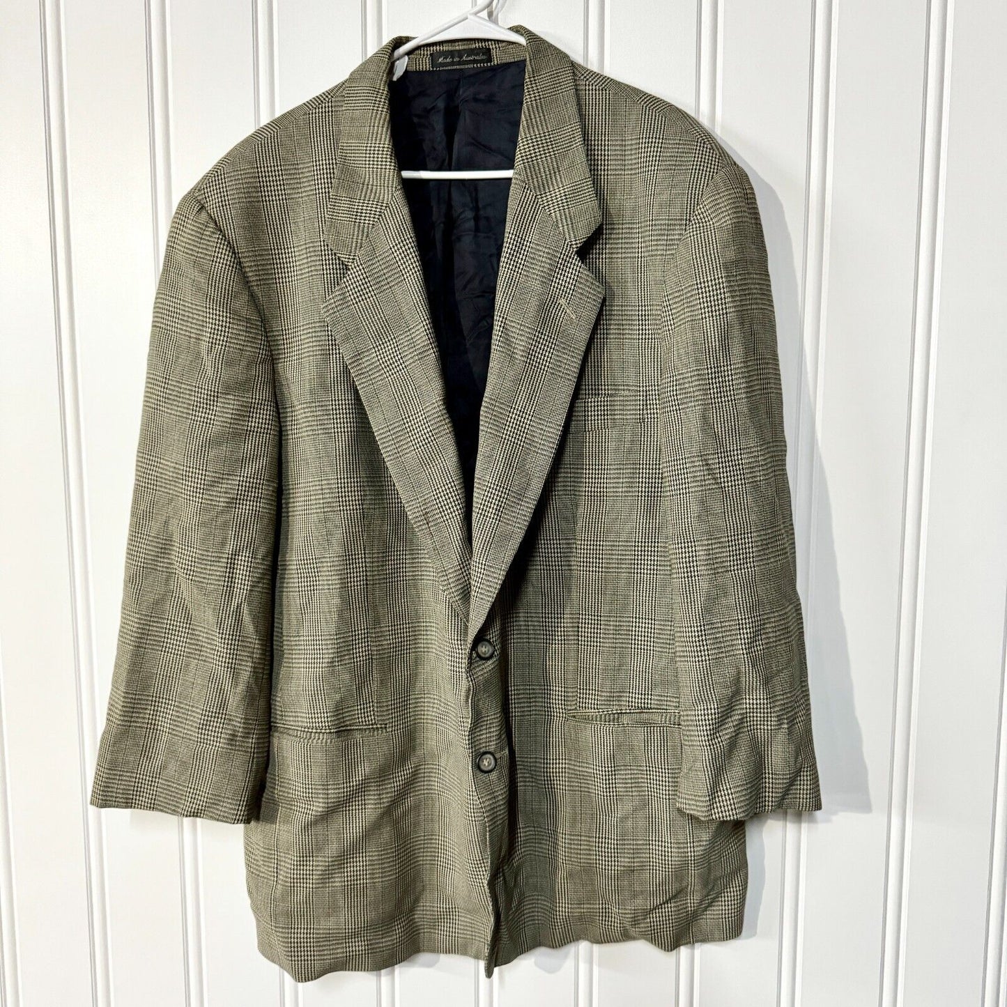 Vintage Country Road 1980s Suit Jacket Wool Blend Tweed Brown Brown Size 44