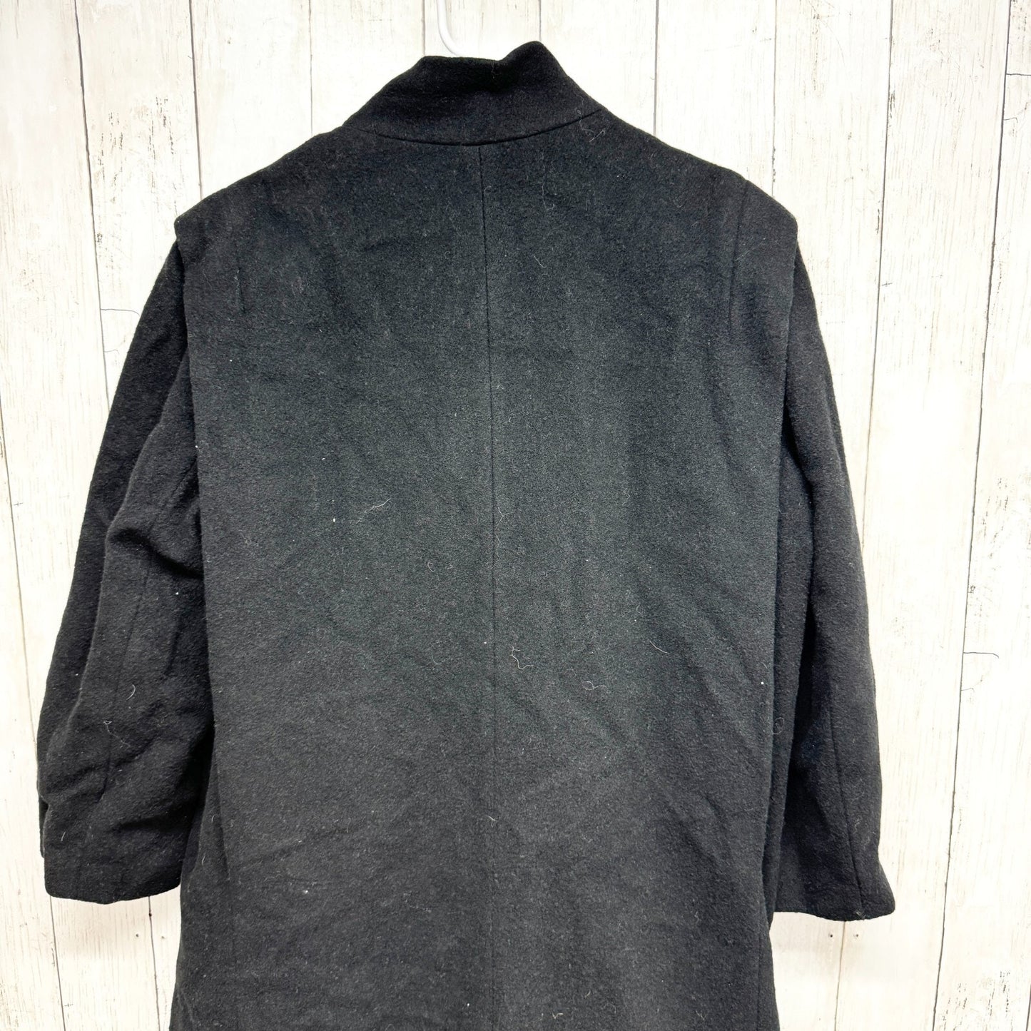 Vintage Projections Coat Women Black Peacoat Button Front Outdoor Winter Weather