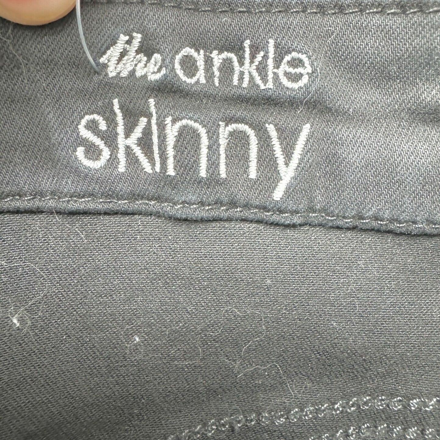 7 For All Mankind Low Rise Black Blair Ankle Skinny Jeans Women Size 27
