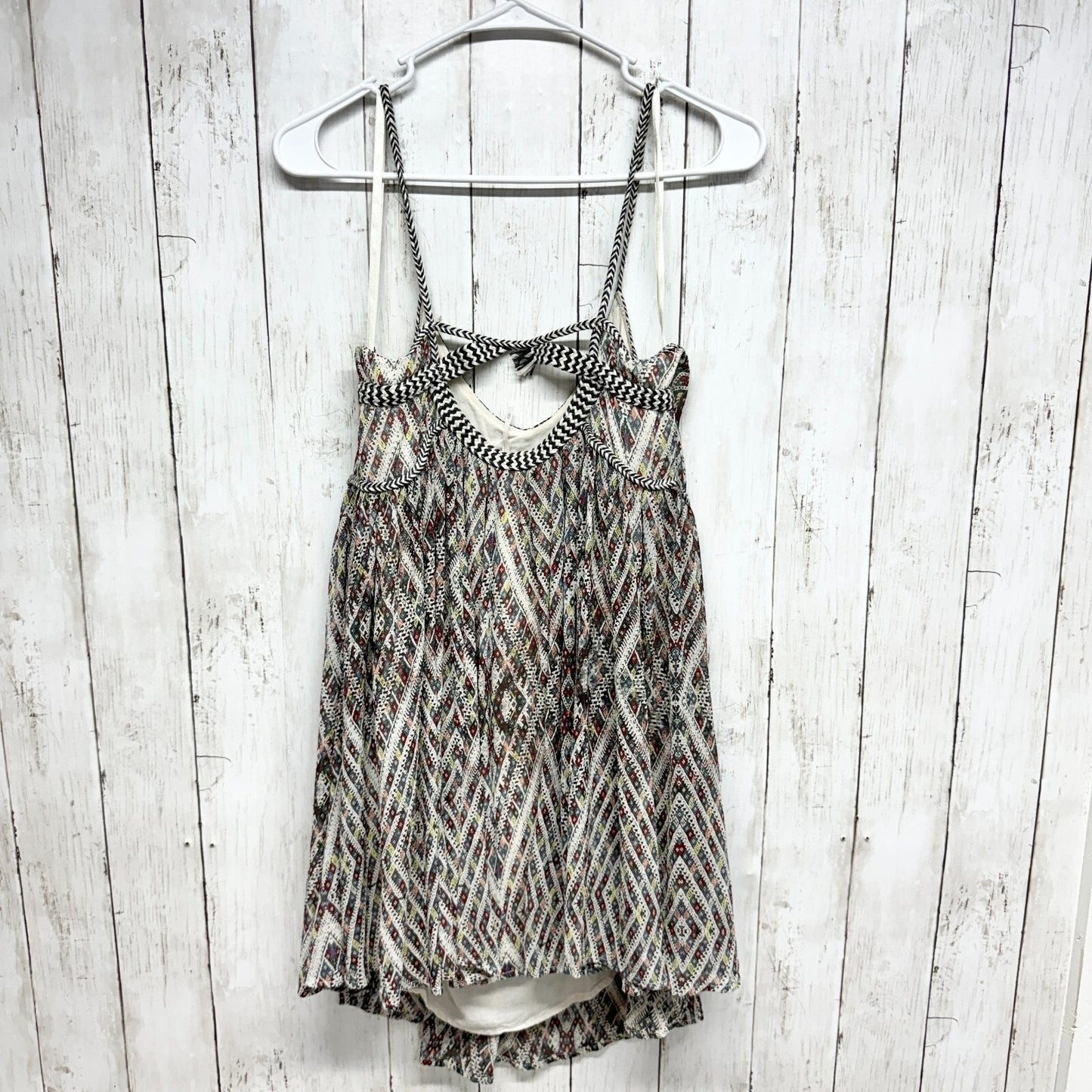 Free People Dress Women XS Periscopes in the Sky Mini Babydoll Boho Coquette