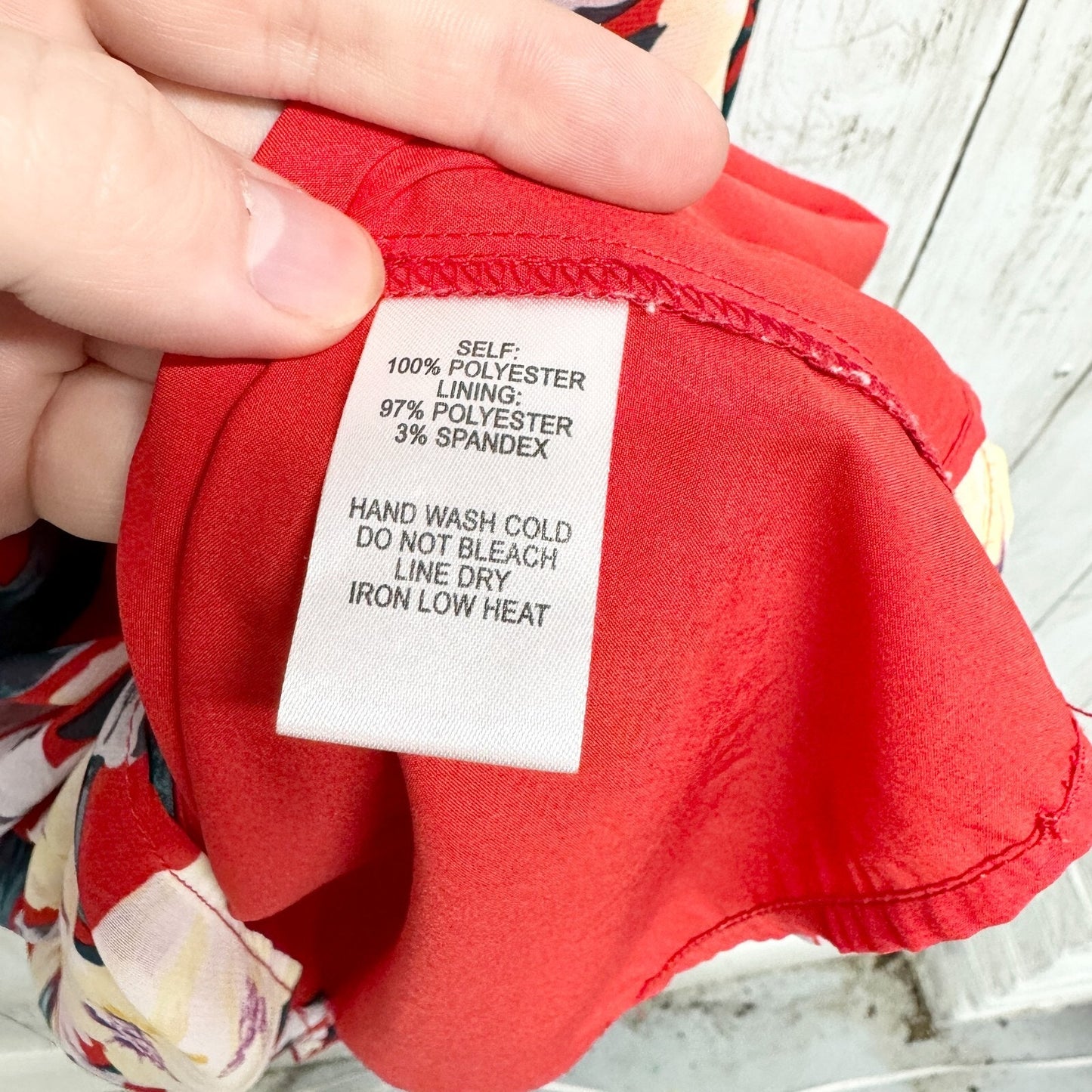 Lulu's Dress Women XL Red Floral V-Neck and Back Spaghetti Strap Mini Red Summer
