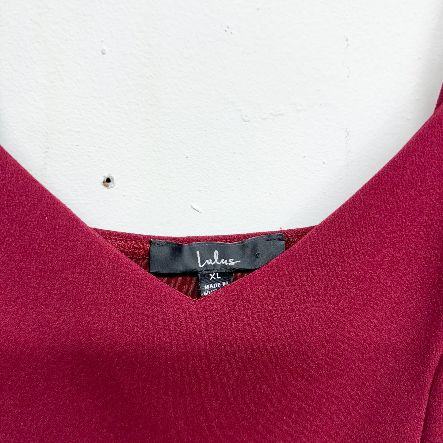 Lulu's Women Forever Your Girl Wine Red Bodycon Dress Size XL