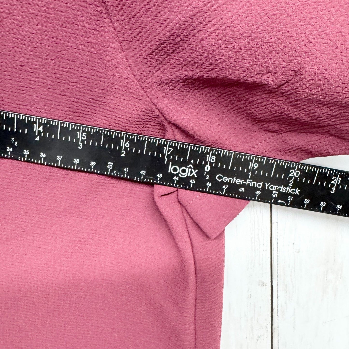 Madewell Shirt Women Size Small Burgundy Round Neck Short Sleeve Blouse Business