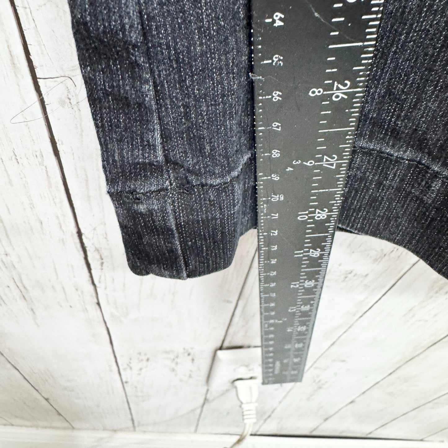 Coldwater Creek Pants Women P14 Dark Black Wash Denim Wide Flared Leg Jeans