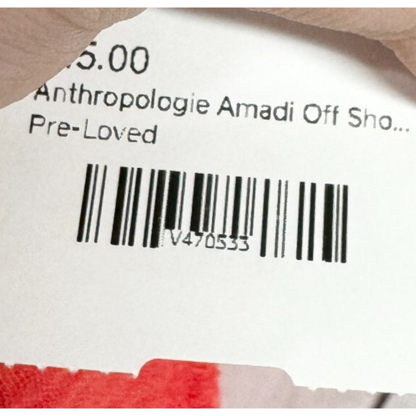 Amadi Anthropologie Dress Size M Maella Off Shoulder Coral Gauze Tunic Mini Top