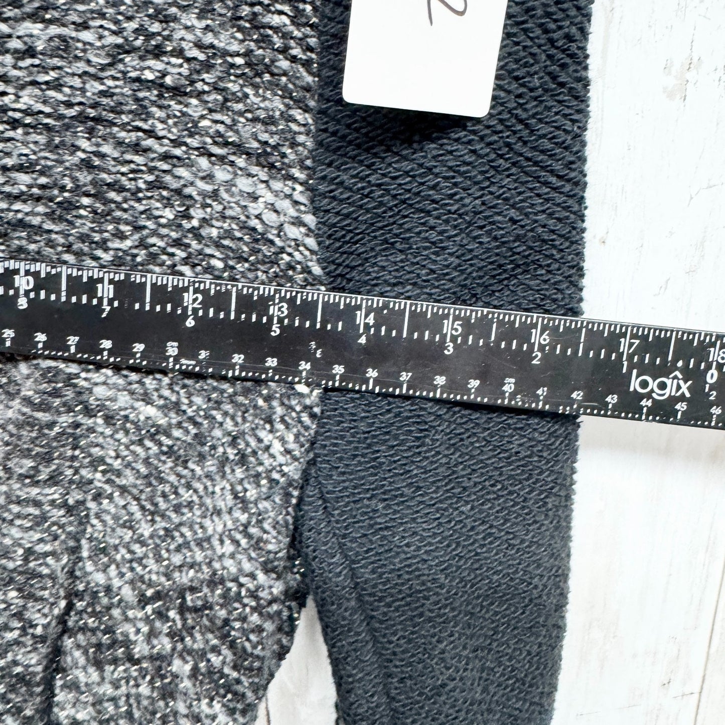 Cartonnier Jacket Women Size Small Black Gray Lurex Knit Tweed Sweater Blazer