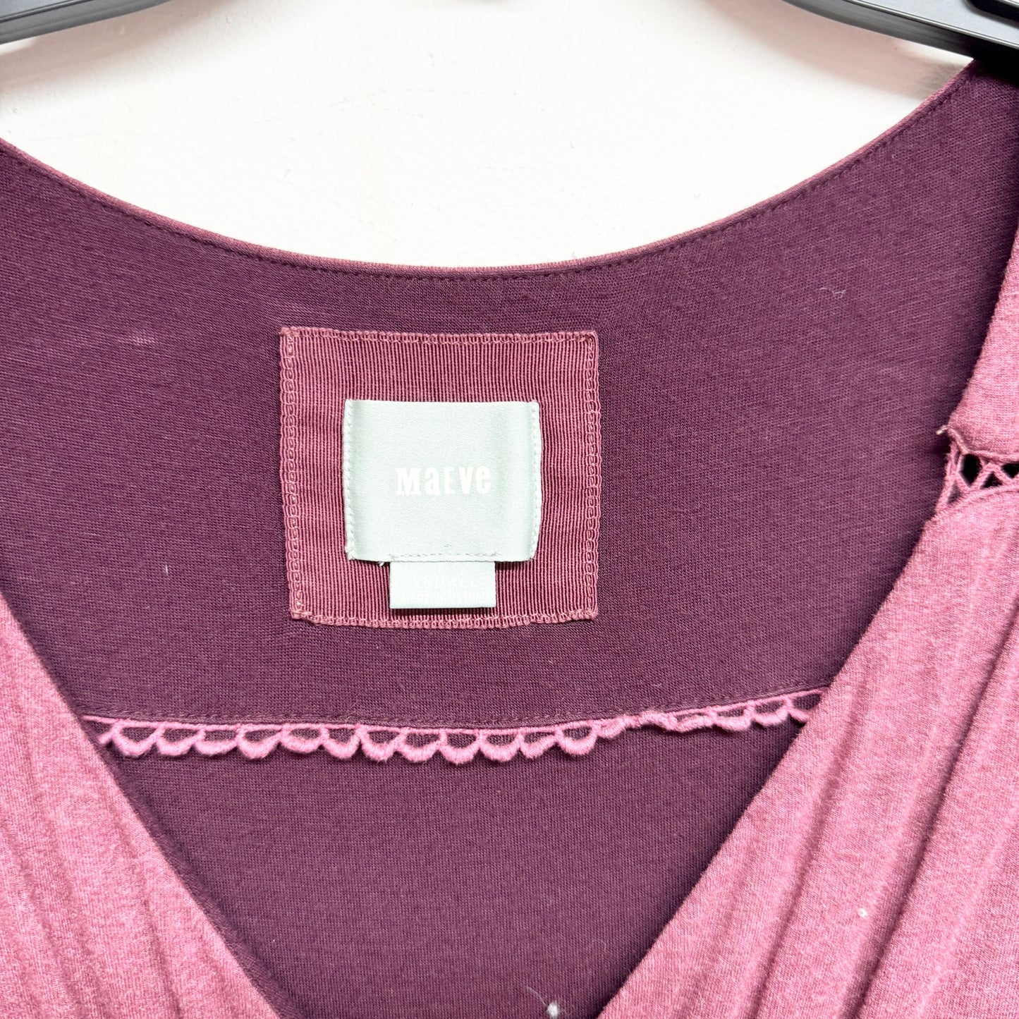 Anthropologie Maeve Women Purple Wrap Dress berry Size XS