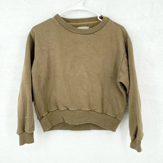 Everlane Women's Olive Green Long Sleeve Everyday Crewneck Sweatshirt Size  XS