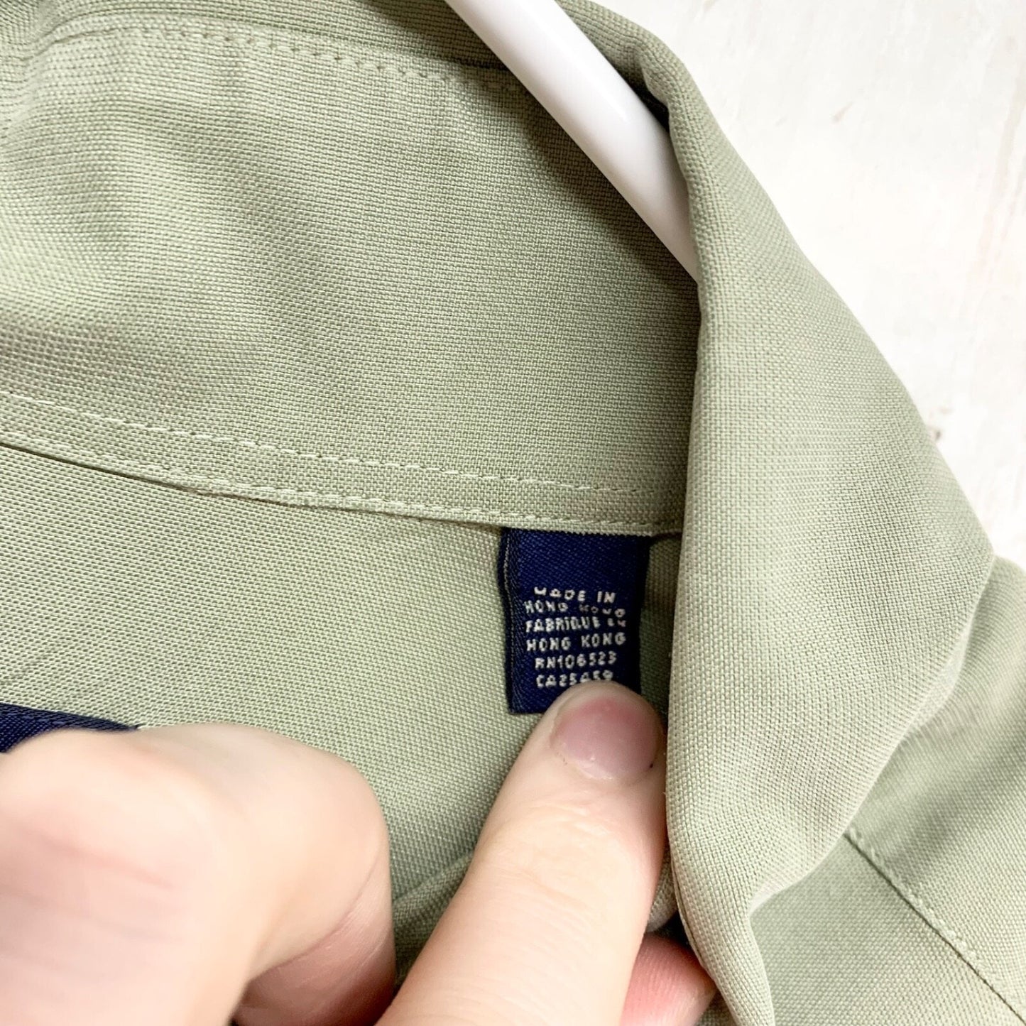 Ted Baker Shirt Mens Size 2 Long Sleeve Collared Button Down Sage Green Preppy