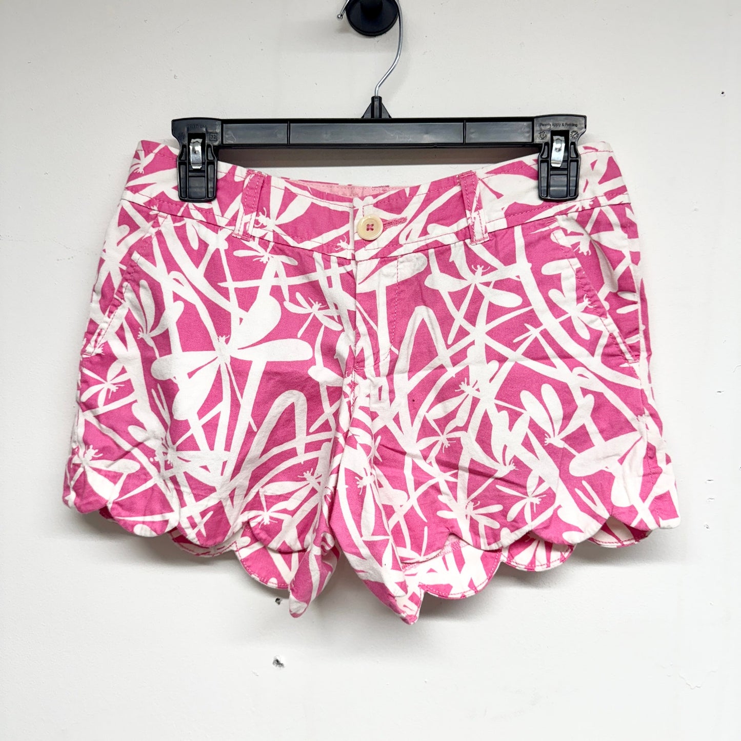 LILLY PULITZER Women Pink The Buttercup White Pink Pockets Shorts Size 0