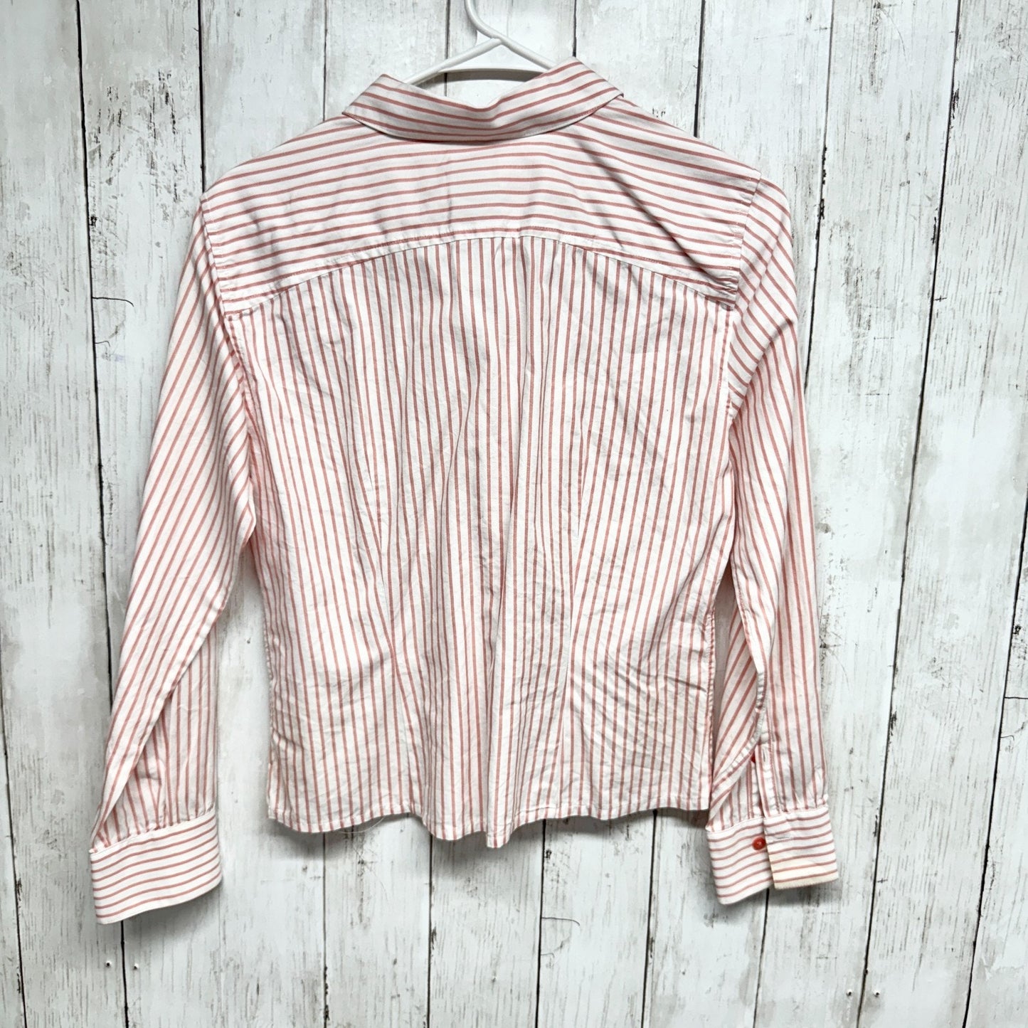 Brooks Brothers Blouse Women Size 6 Stripe Cotton Long Sleeve Button Down Shirt