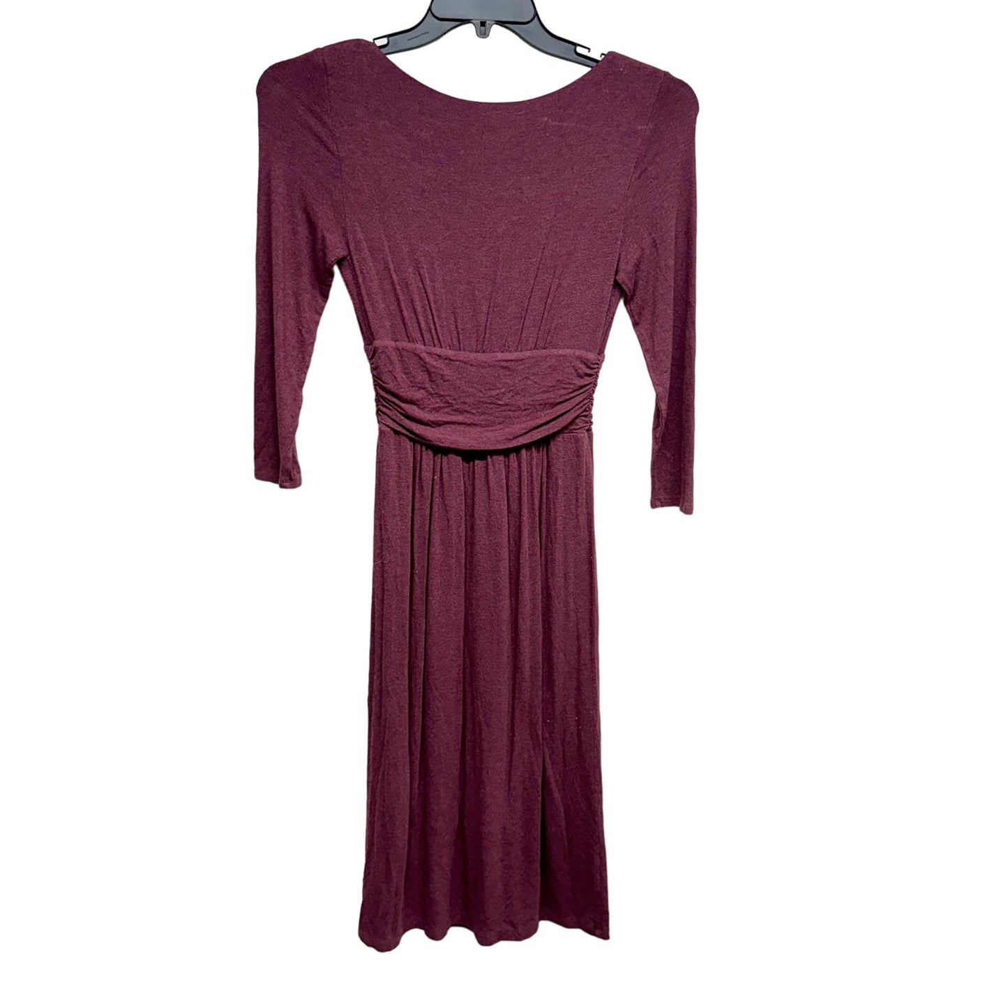 Anthropologie Maeve Women Purple Wrap Dress berry Size XS