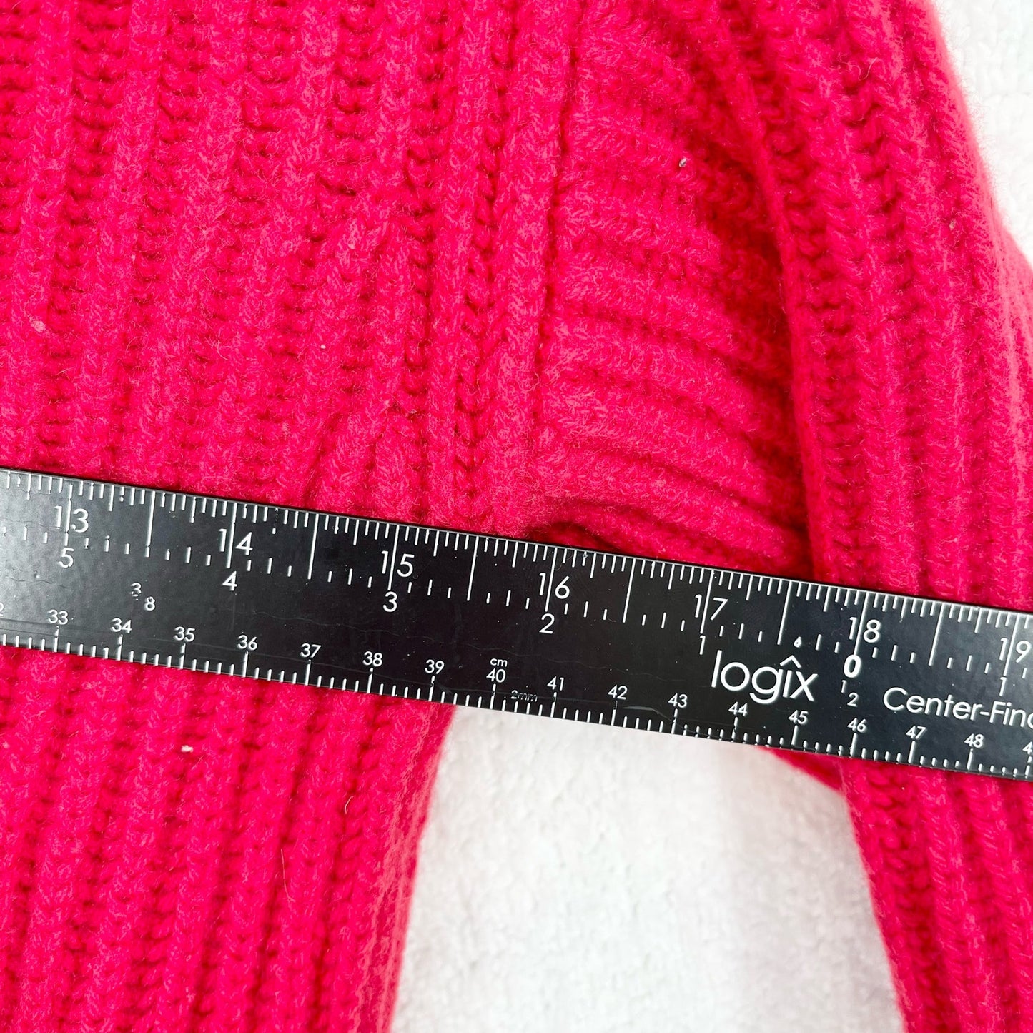 Everlane Women's Red 100% Wool Knit Ribbed Turtleneck Sweater Size XS