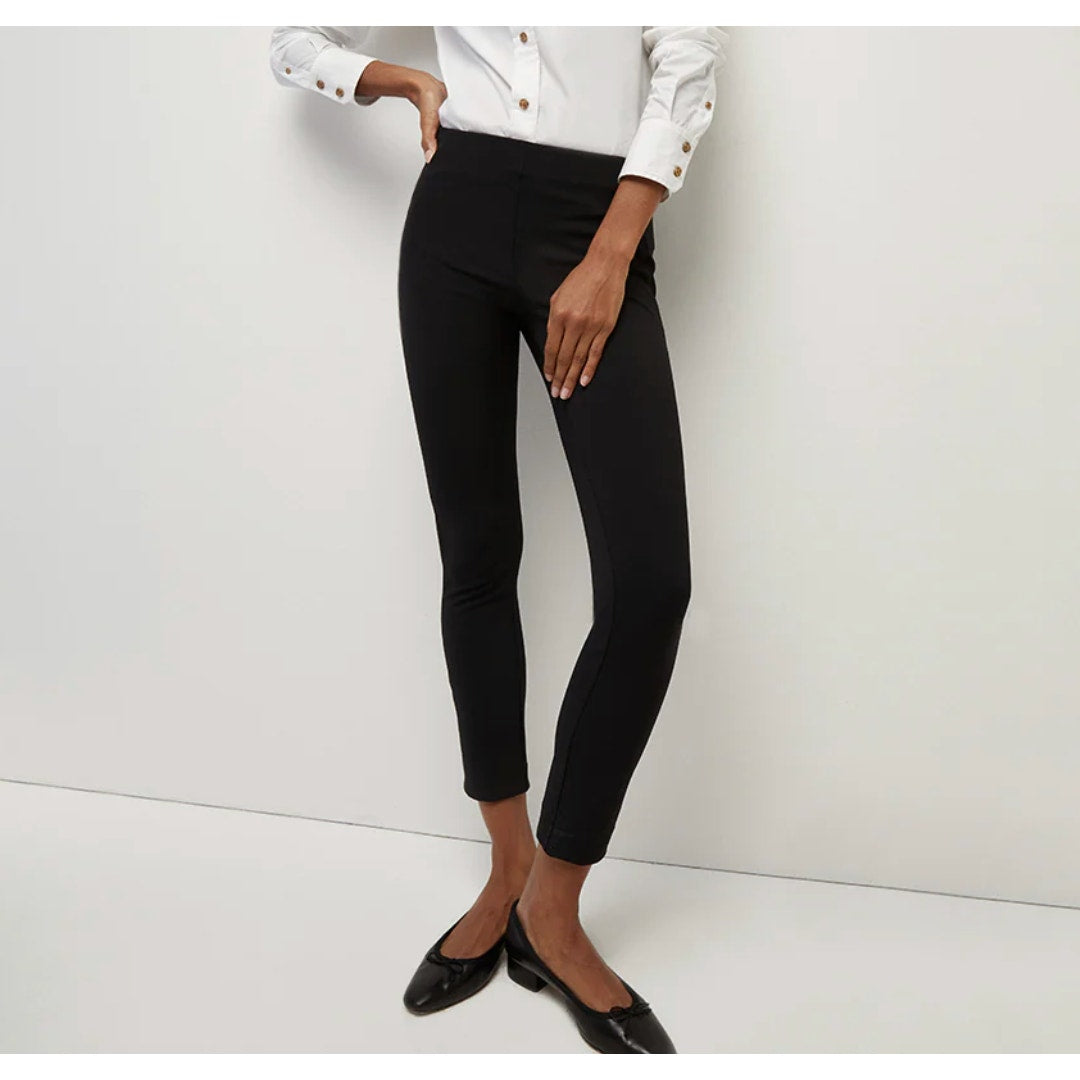 VERONICA BEARD Women Black Zip-back Scuba Pant Ankle Pant Size 4