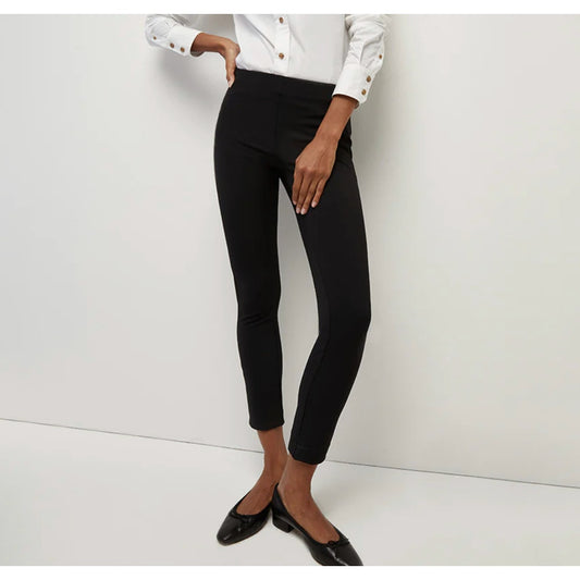 VERONICA BEARD Women Black Zip-back Scuba Pant Ankle Pant Size 4