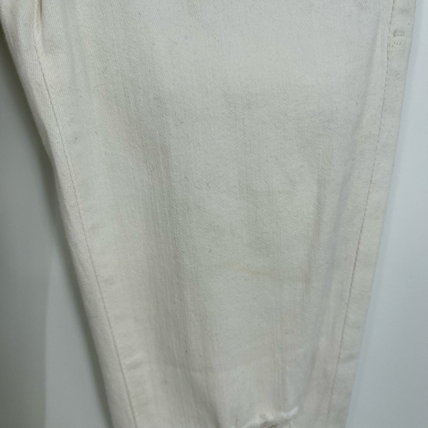 FRAME Le Skinny De Jeanne Women Mid Rise White Ripped Skinny Jeans Size 23