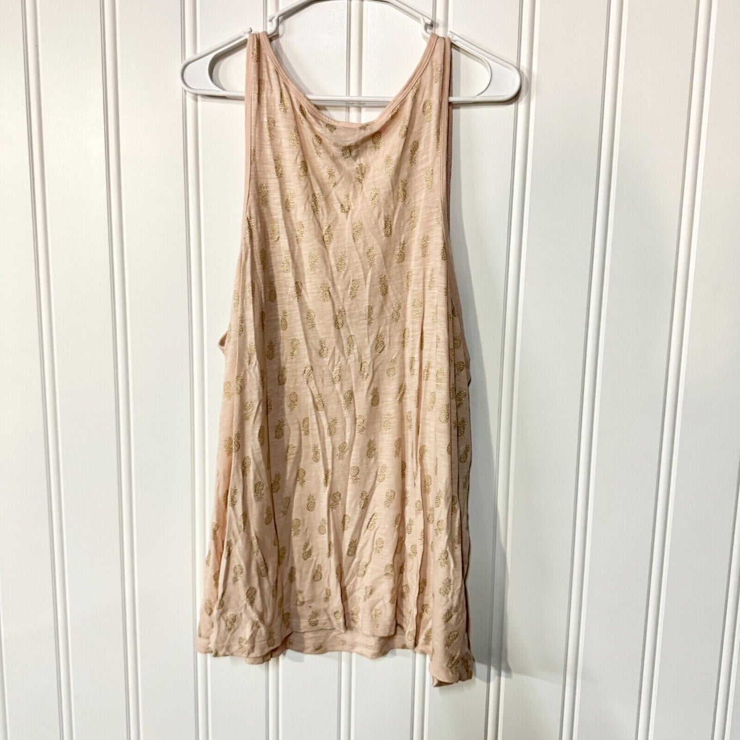 TORRID Tank top Women Size 3/ XXL Pineapple Tank Top Pink Round Neck Sleeveless