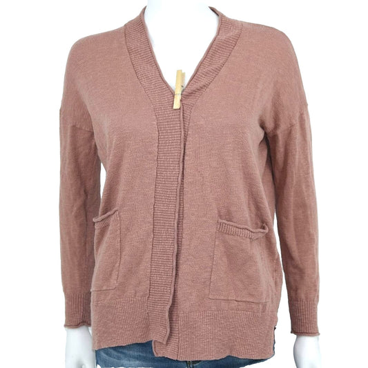 Madewell Cardigan Reddish Fall Long Sleeve Tight Knit Sweater Size XXS