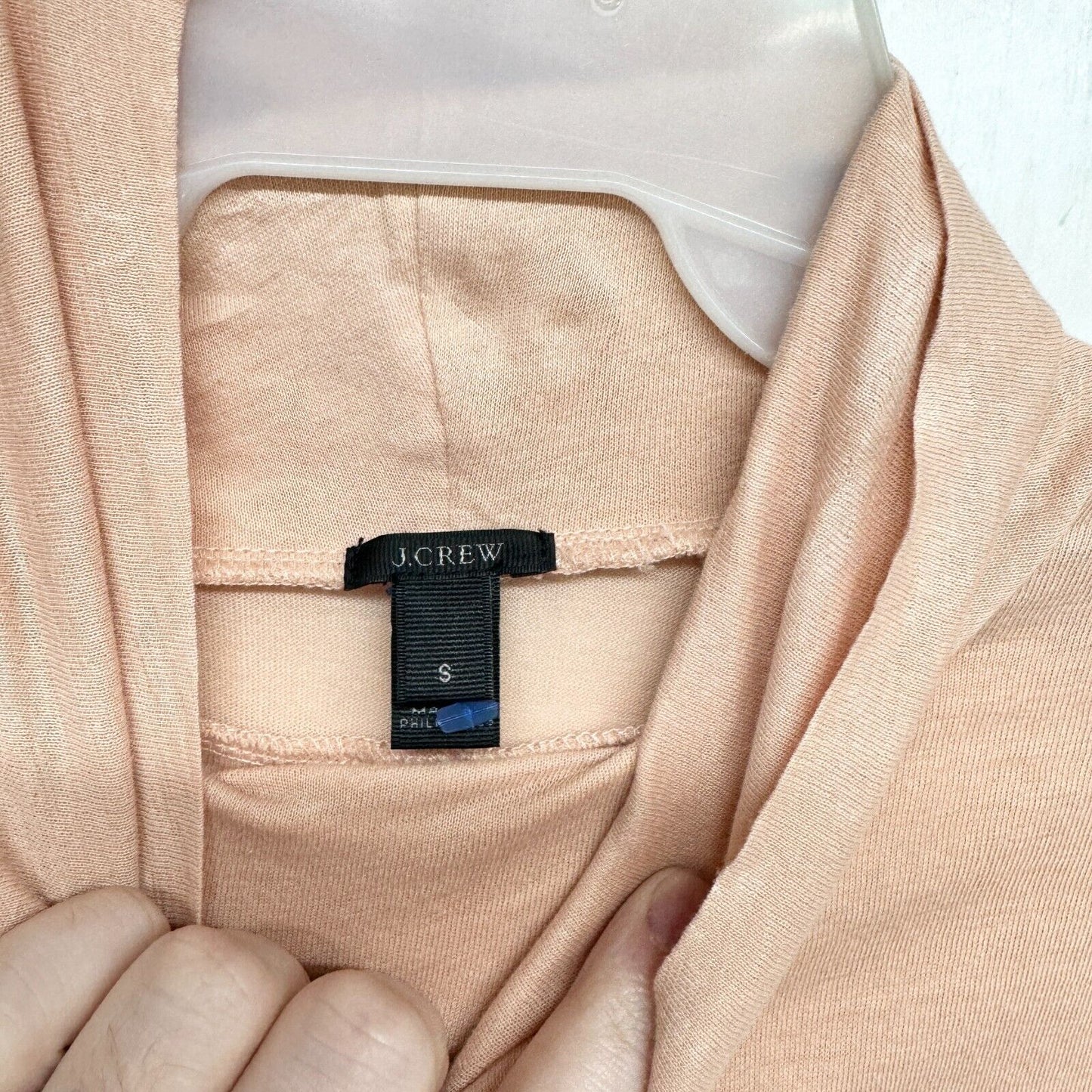 J.CREW Turtleneck Women Size Small Long Sleeve Pale Pink Base Layer Ultra Thin