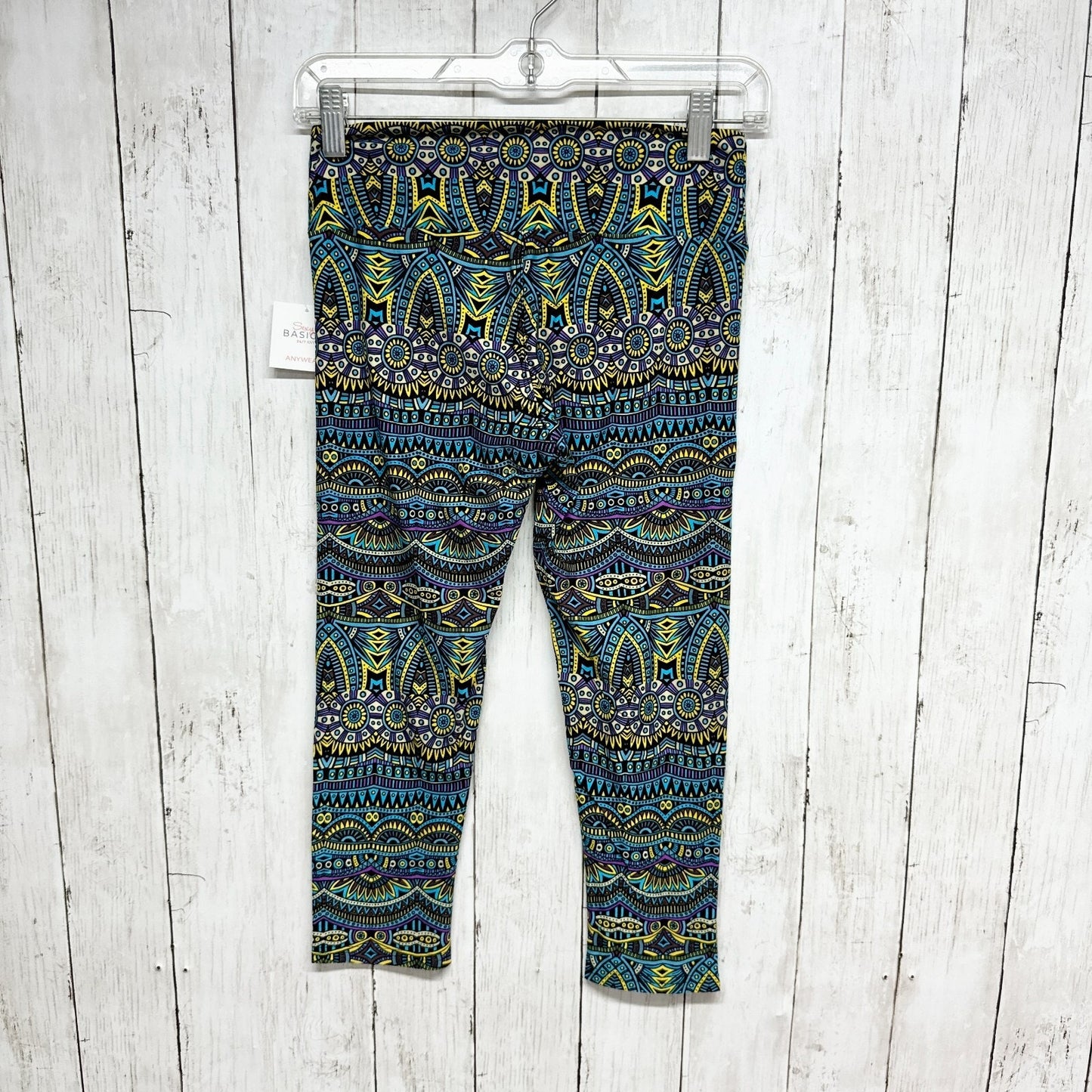 Sexy Basics 24/7 Anywear Pants Women Size Small Multicolor Printed Leggings NWT